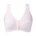 thumbnail image 4 of Deepwonder Women Bra Wireless Plus Size Middle-aged And Elderly Front Buckle Vest 38 One Size, 4 of 5