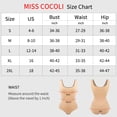 thumbnail image 6 of MISS COCOLI Womens Shapewear Bodysuit Tummy Control Round Neck Full Body Shaper Slimming, 6 of 6