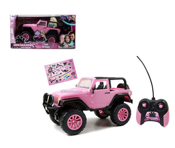 Jada Toys GirlMazing 1/16 Scale Remote Control Pink Jeep Girls 
