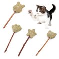 thumbnail image 3 of Flmtop Jouet à Mâcher en Forme de Tête d'Ours pour Chaton et Chat, Silvervine, 3 of 8