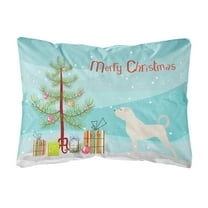 Carolines Treasures BB2995PW1216 Anatolian Shepherd Merry Christmas Tree Canvas Fabric Decorative Pillow, 12H x16W,