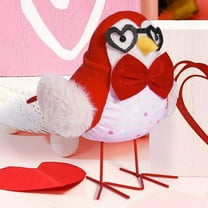 BOBOMOTI Valentine's Day Table Decorations Bird Small Birds Figurine Home Decor Valentine's Day Gifts for Women/Girls