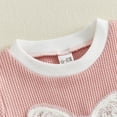 thumbnail image 4 of Girl Clothes Toddler Girls Summer Outfit Heart Tank Top+Pink Shorts 2 Piece Clothing for Girl 1 2 3 4 5 6 7 T Girls Summer Set 0-3 Years,0-6 Months, 4 of 9