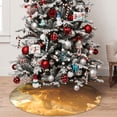 thumbnail image 5 of Lsque Golden Pig Cloud Fantasy Print Christmas Tree Skirt, Tree Skirt with Ties or Velcro, Perfect for Holiday Decorations, Halloween, and New Year-30", 5 of 7