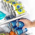 thumbnail image 2 of Organizador de refrigerador para latas de soda, soporte para bebidas para refrigerador, cocina, encimera, armario, dispensador de latas de plástico transparente y estante de almacenamiento para despensa de conservas (sin tapa) Ormromra JQWJ168, 2 of 8