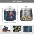 thumbnail image 2 of Yayeee Ashtray with Lid for Cigarette Smokeless Stainless Steel Home Ash Holder, Glowing Jellyfish, 2 of 7