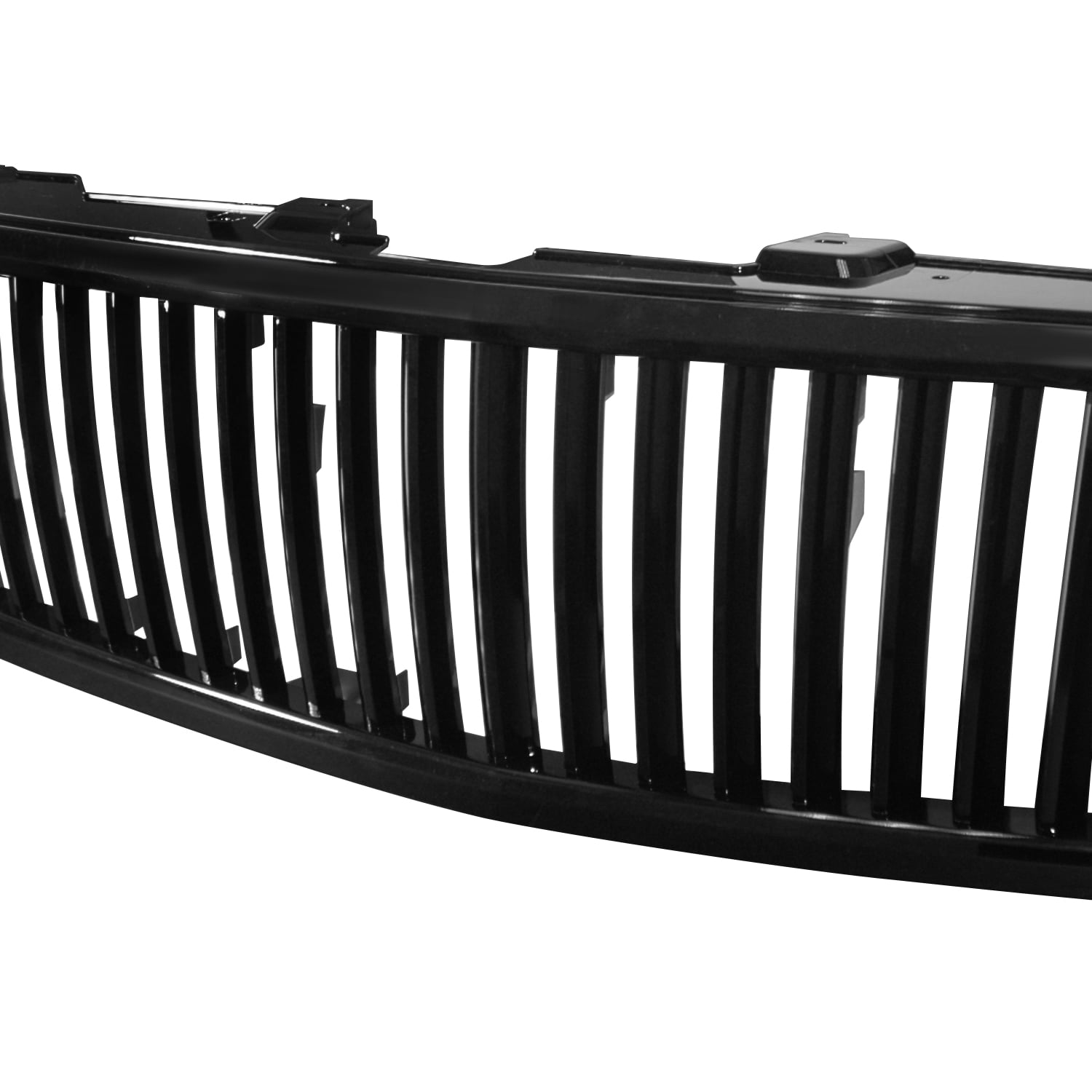 Spec-D Tuning Black Grill Grille Compatible with 2007-2013 Chevy Silverado 1500