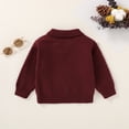 thumbnail image 4 of Younger Tree Baby Boy Sweater Toddler Fall Knit V Neck Pullover Long Sleeve Top Sweatshirt Clothes for 3-4T, 4 of 7