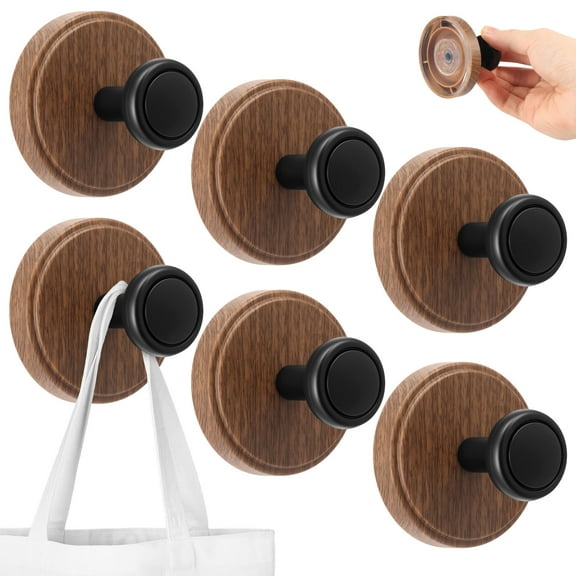 Grusce 6 Pack Suction Cup Wreath Hanger for Front Door, Heavy Duty Suction Cup Hooks for Windows, Reusable Door Wreath Holder, Ideal for Christmas, Thanksgiving, Halloween & All Seasons Decor