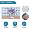 thumbnail image 6 of Purple Lavender Placemats Set of 6, Spring Daisy Butterfly Plants Watercolor Blue Placemats for Dining Table, Place Mats for Kitchen Tabletop, Waterproof Wipeable Dining Table Mats Set, 6 of 9