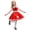 Red, variant on Dakiuu 50s Outfit for Girls 2-12 Years 1950s Costume Girls' Poodle Skirt Vintage Retro Party Collared Dress up