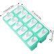 thumbnail image 2 of Moldes para Paletas 12Piezas Moldes de Silicona Helados Molde Helados Fácil Liberación con Cepillo y Embudo Paletas Hielo Reutilizables Limpieza Modelo Paleta Silicona (verde, Set de 12), 2 of 4
