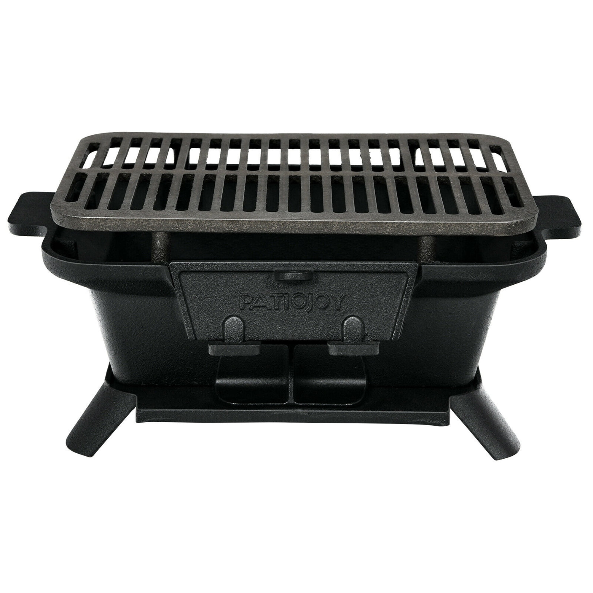 BBQ-TORO Cast Iron Barbecue with Cooking Grill | 50 x 25 x 23 cm | Hibachi  Style Charcoal Camping Grill
