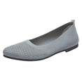 thumbnail image 3 of Domzle Women Comfortable Casual Flats: Lightweight & Anti-Slip for Outdoor Walking - Soft Insole & Breathable Knit for Confidence - Women Gray, 3 of 5