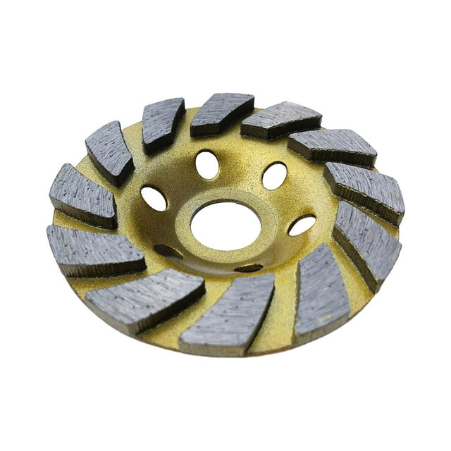 Muela de copa de diamante, muela abrasiva de 4 pulgadas, amoladora resistente, herramientas neumáticas de corte de piedra, copa de diamante para 16 hoyos