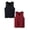 Black 1PCS & Red 1PCS, variant on Men's Ice Silk Tank Top 2 Pack ,Traceless Thin Undershirts V-Neck Sleeveless A-Shirt Basic Athletic Bodybuilding Vest