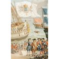thumbnail image 2 of The Royal Flag Of France Flying Over A French Navy Ship Of The 18Th Century From Xviii Siecle Institutions Usages Et C 1, 2 of 2