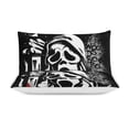 thumbnail image 4 of Movie Ghost-face Scream Thickened Bed 3 Pieces Set With Pillow Shams for All Seasons 86"x70", 4 of 7