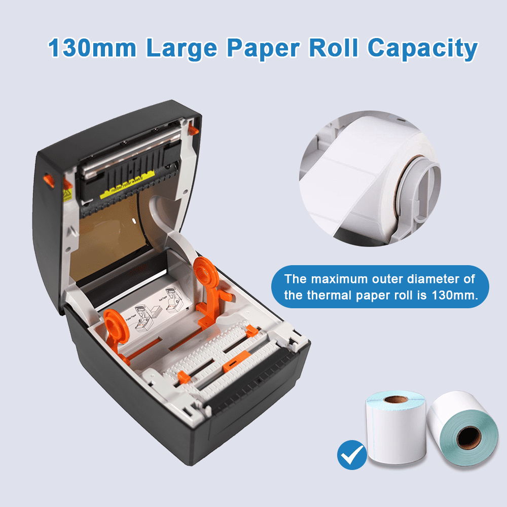 Bluetooth Thermal Shipping Label Printer, Wireless 4x6 Label Printer for Shipping Packages, Compatible with Android/iOS/Mac/Windows, suitable for USPS, Shopify, Amazon, Ebay