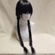 thumbnail image 4 of Conjunto de disfraces de Wednesday Addams Disfraz de uniforme Never Acade para adultos y niños -yoguAdult XL, 4 of 5