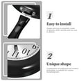 thumbnail image 6 of NIAIZEK Silent Wall Clock Black Stainless Steel Frying Pan Design for Home Kitchen Decor 1 Set, 6 of 6