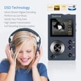 thumbnail image 2 of Reproductor MP3 Surfans F20 HiFi Bluetooth 4.0 de 32 GB + 256 GB de soporte, 2 of 7