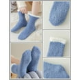 thumbnail image 4 of SMZ Fuzzy Socks Soft Cozy Fluffy Slipper Winter Warm Plush Socks Christmas Stocking Stuffers Gifts for Women, 4 of 8
