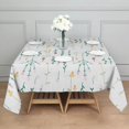 thumbnail image 4 of Floral Square Tablecloth 42x42in(107x107cm) – Waterproof Polyester Printed Table Cover, Wrinkle Resistant & Washable for Kitchen Dining Picnic Party Decor, Thanksgiving,Christmas, Spring,Flower, 4 of 6