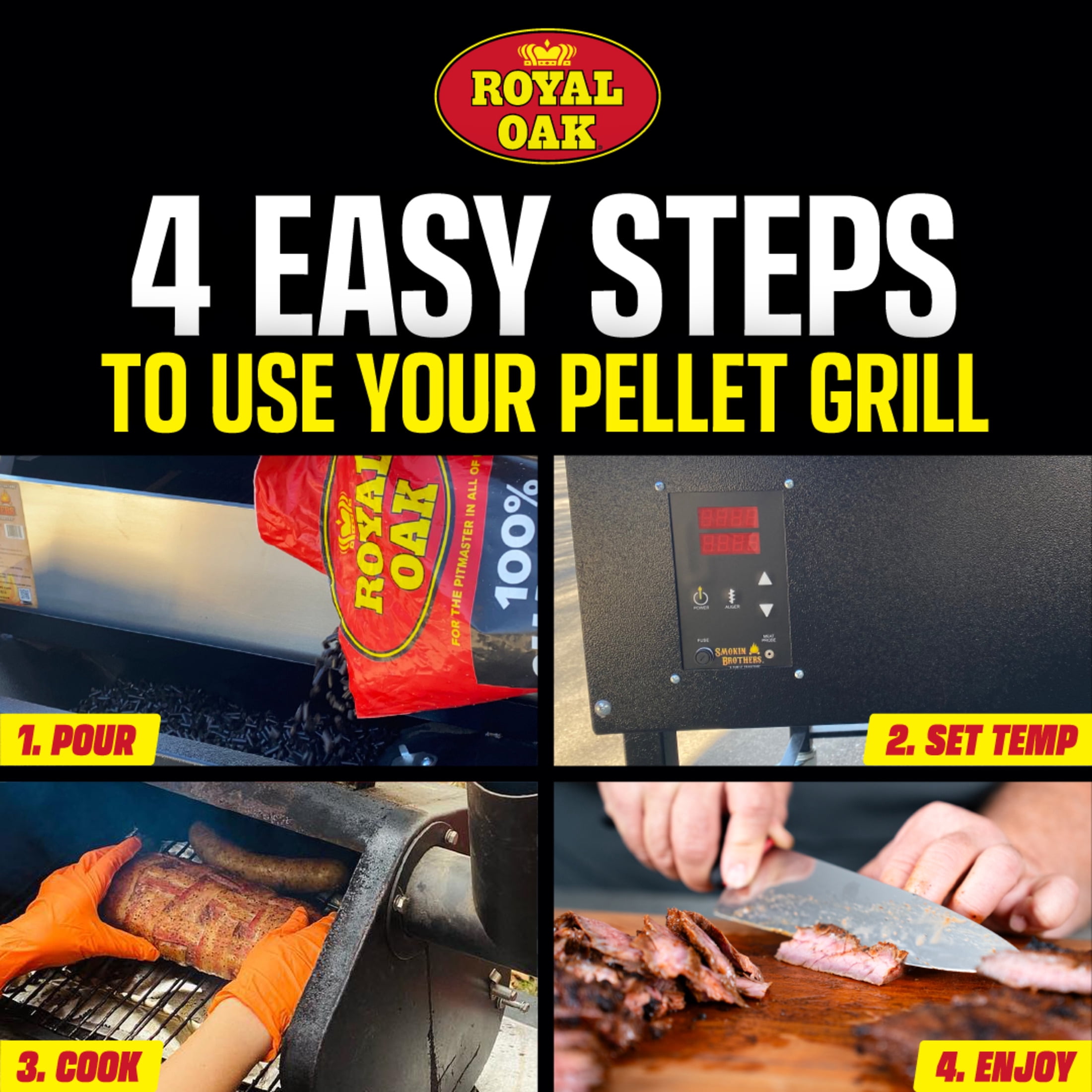 Royal Oak® 100% Charcoal Pellets