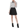 thumbnail image 2 of Unique Bargains Women's Blouses 3/4 Sleeves Solid Office Work Tops M White, 2 of 7