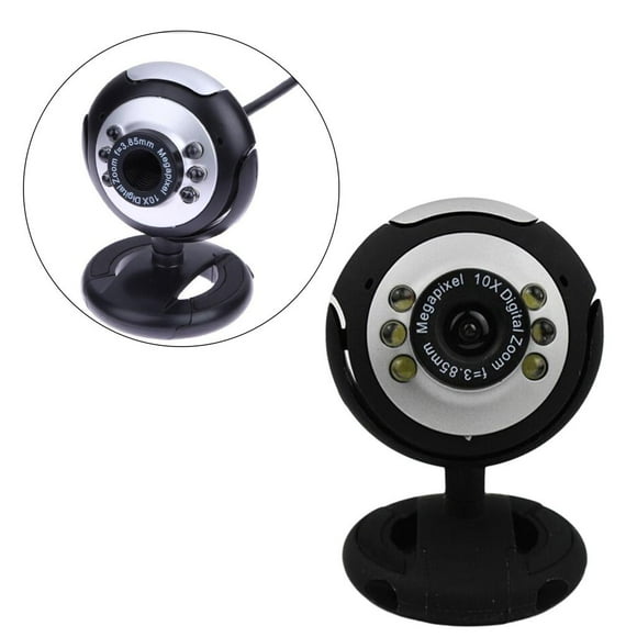 Cámara web USB shamjiam de rotación de 360 grados para computadora portátil