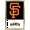 Gold Framed Version, variant on MLB San Francisco Giants - Logo 22 Wall Poster, 22.375" x 34"