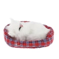 thumbnail image 2 of Gato Durmiente Gato Relleno Peluche Mascota Suena de Sonido Decoración para hogar , E Yotijar Juguetes de peluche, 2 of 7