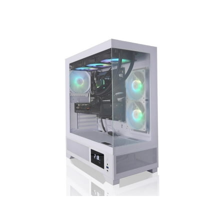 AVGPC Whirlwind Gaming PC AMD Ryzen 7 9700X Zen5, NVIDIA GeForce RTX 5070 Ti, 32GB 6000MHz DDR5, 2TB NVME M.2 SSD, 360MM AIO Liquid Cooling, WiFi/AC, Tempered Glass Case White, Windows 11 Home