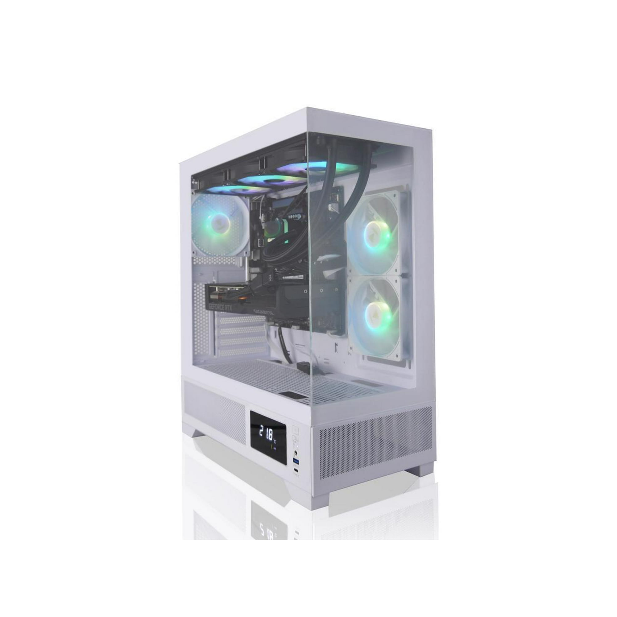 AVGPC Whirlwind Gaming PC | AMD Ryzen 7 7800X3D | Nvidia Geforce RTX 5070| 32GB 6000MHz DDR5 | 2TB NVME M.2 SSD | 360MM AIO Liquid Cooling | WiFi/AC | Windows 11 Home Black White
