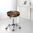 thumbnail image 5 of Haystack Meditating Cat Round Bar Stool Seat Covers, Elastic Round Chair Cover Stool Seat Slipcover Bar Stool Cushions Round Pad for 12-14 inch, 5 of 5