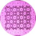 thumbnail image 1 of Ahgly Company Indoor Round Persian Purple Traditional Area Rugs, 6' Round, 1 of 4
