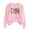 Pink, variant on Funny Goose Womens Pullover Crewneck Long Sleeve Autumn Winter Solid Graphic Sweater Casual Halloween Party Tops Pink XXL
