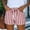05-Red, variant on Women's High Waisted Drawstring Shorts with Pockets, Striped Rolled Hem Casual Summer Shorts, Loose Fit Elastic Waist Short Pants for Women Daily Wear 06-Sky Blue M