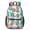 Geometric Flower and-2, variant on Geometric Flower and Dahlia White 17" School Backpacks for Teens,Waterproof Oxford Fabric,S-Shape Padded Straps for School,Travel,Hiking,Camping