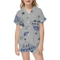 thumbnail image 2 of Ensemble de Pyjama Doux pour Enfants Imprimé Ludique Deux Pièces Tenue de Nuit Confortable pour Filles et Garçons, 2 of 4