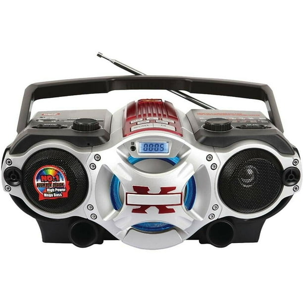 Supersonic Bluetooth Portable MP3 Player Boombox with AM/FM Radio