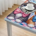 thumbnail image 4 of BANET et Theme Print Table Cover , Cute Animal Garden Sculpture Outdoor table cover, 4 of 7
