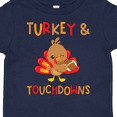 thumbnail image 4 of Inktastic Turkey and Touchdowns Cute Thanksgiving Football Design Boys or Girls Toddler T-Shirt, 4 of 5