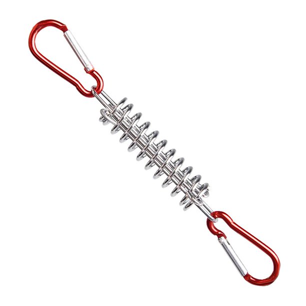 Tienda de campaña al aire libre Primavera Viento Cuerda Hebilla Fijar Gancho Hebillas (Rojo 1pc)