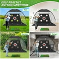 thumbnail image 3 of Golf Net, 10x7FT with Golf Practice Mat, Hitting Aid Nets for Backyard Driving Chipping Training Swing with Target Outdoor or Indoor– Gifts for Men/Dad/Him, 3 of 7