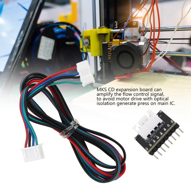 Accesorio de impresora D, placa de controlador de motor paso a paso MKS CD de 5 piezas, placa de expansión de corriente, resultados impresionantes