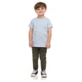 thumbnail image 2 of Cudlie 5-Pack Toddler Boys’ T-Shirts – Soft Cotton Tees for 12M to 4T – Solid Colors, Everyday Value, Soft and Comfy Basics for Play, Preschool & More - The Blues Pack, 2 of 12