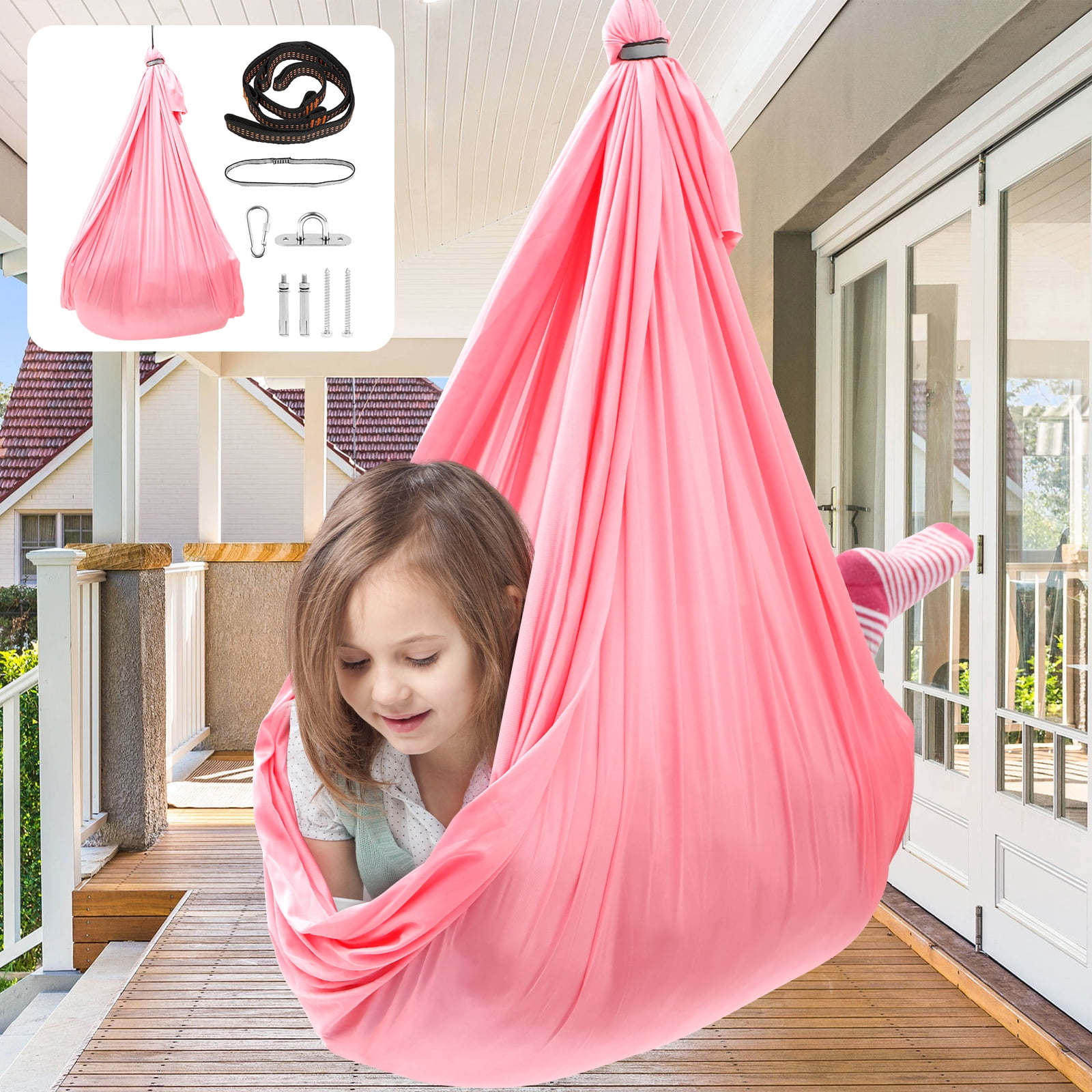 Cuddle Swing for Kid and Adult Polyester Indoor Swing Holds up to 200kg Portable Cuddle Hammock for Indoor and Outdoor Use
