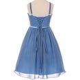thumbnail image 3 of Chiffon Pleated Sequin Beads Shoulder Strap Easter Summer Flower Girls Dresses Big Girl Jade 12 CC 5012, 3 of 4